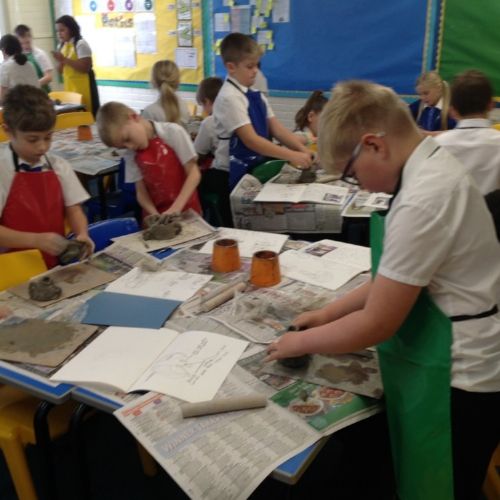 Class 5's painted vases​​​​​​​